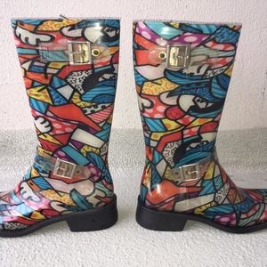 Donald J. Pliner Boots Artist Romero Britto